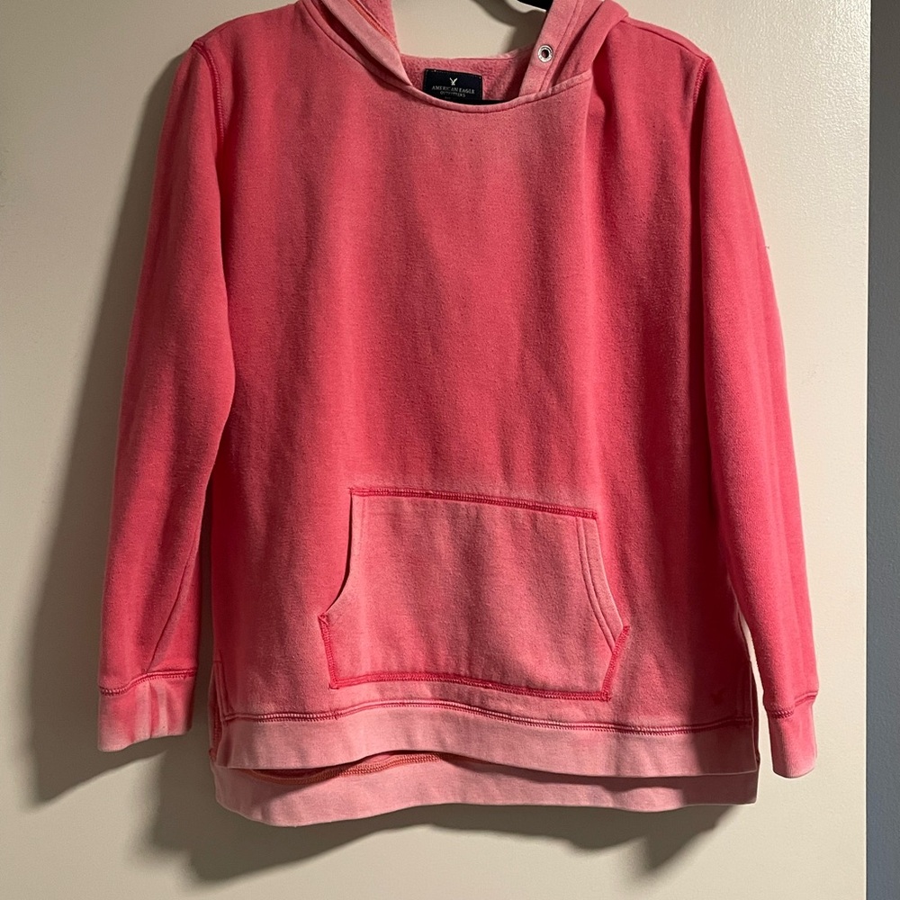American Eagle Pink Hooded Sweatshirt